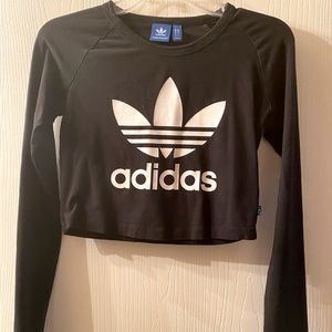 Cropped Long Sleeve Adidas Tee
